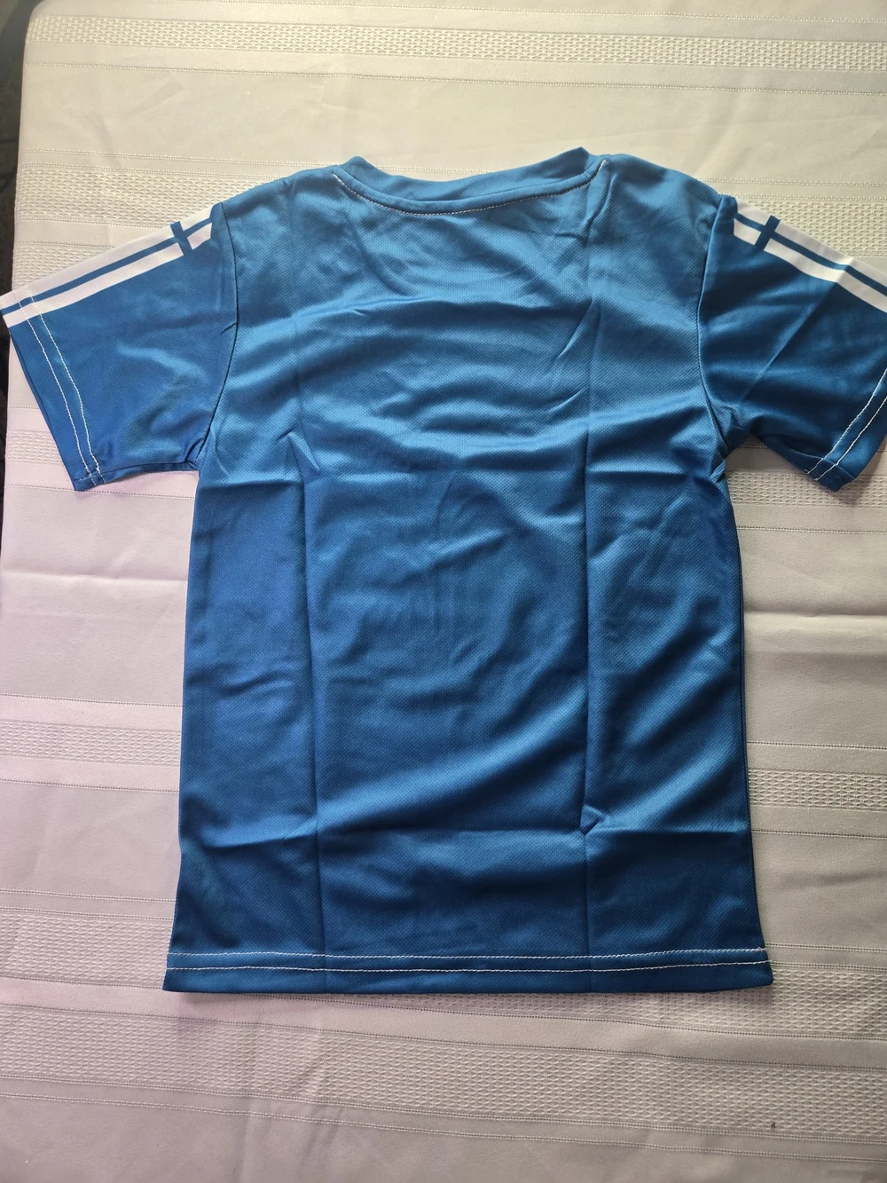 Paris Athletic Tee & Shorts Set - Blue with White & Red Accents